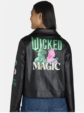 Wicked Motorcycle Jacket XXS Gently worn 100% polyester vegan leather